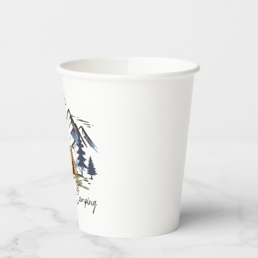 Gobelets En Papier Let's Go Camping (Gauche)