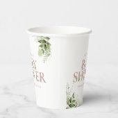 Gobelets En Papier LETTRE Rose DOUCE VERDOYÈRE ROSE Baby shower (Droite)