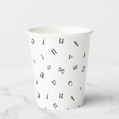 Gobelets En Papier Lettres (Verso)