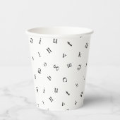 Gobelets En Papier Lettres (Recto)