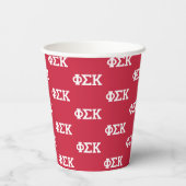 Gobelets En Papier Lettres Phi Sigma Kappa (Verso)