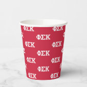 Gobelets En Papier Lettres Phi Sigma Kappa (Gauche)