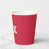 Gobelets En Papier Lettres Phi Sigma Kappa (Gauche)