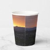 Gobelets En Papier Lever de soleil sur le paysage de St. George Utah (Droite)