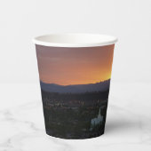 Gobelets En Papier Lever de soleil sur le paysage de St. George Utah (Recto)