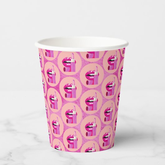 Gobelets En Papier Lèvres (Recto)