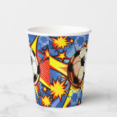 Gobelets En Papier L'explosion du football (Verso)