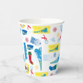 Gobelets En Papier L'Express polaire | Motif d'icône de Noël (Gauche)