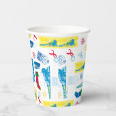 Gobelets En Papier L'Express polaire | Motif d'icône de Noël (Droite)