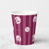 Gobelets En Papier L'Express polaire | Motif du Père Noël rayé (Recto)