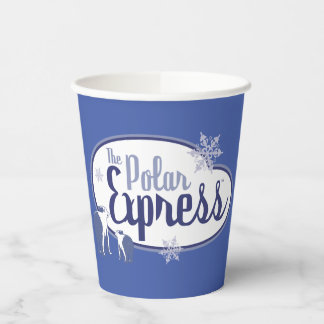 Gobelets En Papier L'Express polaire | Ours polaires Retro Graphisme