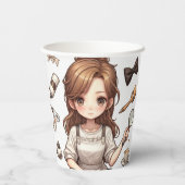 Gobelets En Papier L'homme, la femme. 1 tasse de papier (Verso)