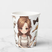 Gobelets En Papier L'homme, la femme. 1 tasse de papier (Recto)