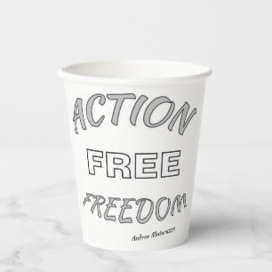 Gobelets En Papier Liberté d'action