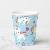 Gobelets En Papier Licorne bébé (Verso)