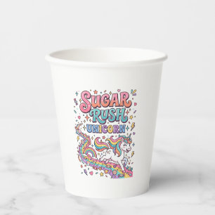 Gobelets En Papier Licorne Sugar Rush Licorne Kawaii Place de marché
