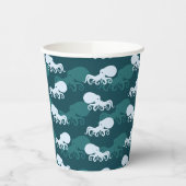 Gobelets En Papier Lignes Du Motif Octopus (Gauche)