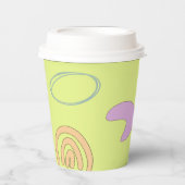 Gobelets En Papier Lignes mignonnes et formes tasses en papier (Recto)