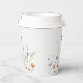 Gobelets En Papier Lilac Fleur sauvage Butterfly Baby shower Party (Droite)