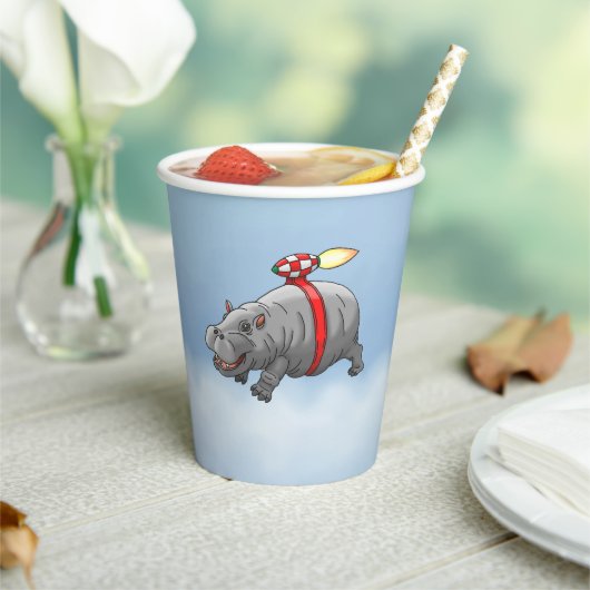 Gobelets En Papier L'incroyable vol de Rocket Hippo (Insitu)