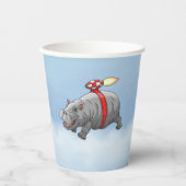 Gobelets En Papier L'incroyable vol de Rocket Hippo (Recto)