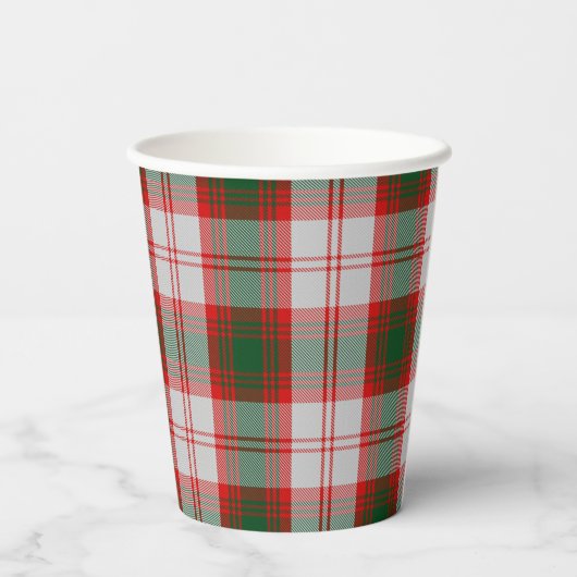 Gobelets En Papier Lindsay Dress Clan Scottish Plaid Motif (Verso)