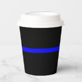 Gobelets En Papier L'instruction Symbolic Thin Blue Line (Recto)