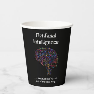 Gobelets En Papier L'intelligence artificielle contre la réalité