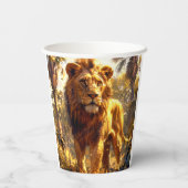 Gobelets En Papier Lion (Verso)