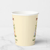 Gobelets En Papier Lion de Savannah hippo zèbre éléphant (Droite)