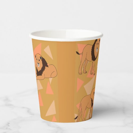 Gobelets En Papier Lions (Gauche)