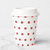 Gobelets En Papier Lips Enterrement de Vie de Jeune Fille (Verso)