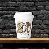 Gobelets En Papier Little Boo est deux Halloween 2e Anniversaire