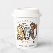 Gobelets En Papier Little Boo est deux Halloween 2e Anniversaire (Verso)