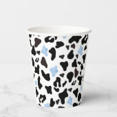 Gobelets En Papier Little Cowboy Black and Blue Cow Pattern (Verso)