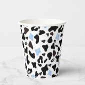 Gobelets En Papier Little Cowboy Black and Blue Cow Pattern (Recto)