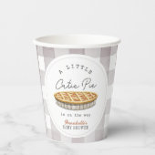 Gobelets En Papier Little Cutie Pie Thanksgiving Baby shower (Recto)