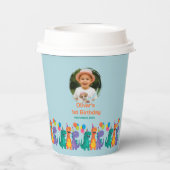 Gobelets En Papier Little Dino 1st Birthday Paper cup (Verso)