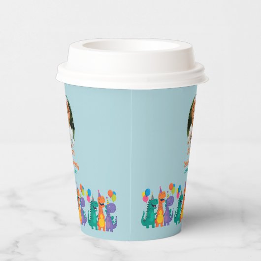 Gobelets En Papier Little Dino 1st Birthday Paper cup (Droite)