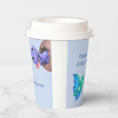 Gobelets En Papier Little Dino sur le Baby shower Way (Droite)