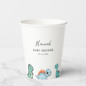 Gobelets En Papier Little Dinosaur Cute Baby Shower (Verso)
