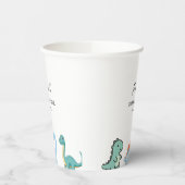 Gobelets En Papier Little Dinosaur Cute Baby Shower (Gauche)