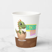 Gobelets En Papier Little Dinosaur Hatching Soon (Verso)