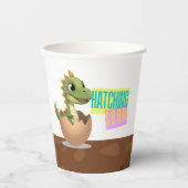 Gobelets En Papier Little Dinosaur Hatching Soon (Recto)