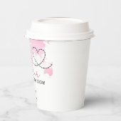 Gobelets En Papier Little Explorer World Map Baby shower rose (Gauche)