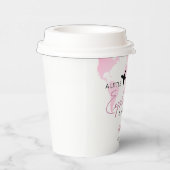 Gobelets En Papier Little Explorer World Map Baby shower rose (Droite)