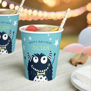 Gobelets En Papier Little Monster Fête Anniversaire de enfant personn