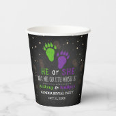 Gobelets En Papier Little Monster Halloween Genre Revela Party (Verso)