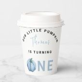 Gobelets En Papier Little Pumpkin première fête d'anniversaire (Recto)
