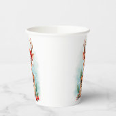 Gobelets En Papier Little reindeer in a Santa hat (Gauche)